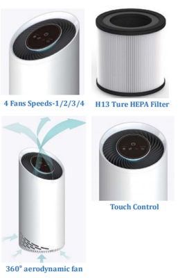 Ruang tamu HEPA 13 Asap tembakau Pembersih udara Untuk menghilangkan debu Bau membunuh virus