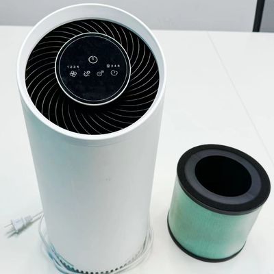 Cold Plasma HEPA Air Purifier dengan Filter Karbon Aktif Touch Control Timer Lampu Malam - Putih Pribadi